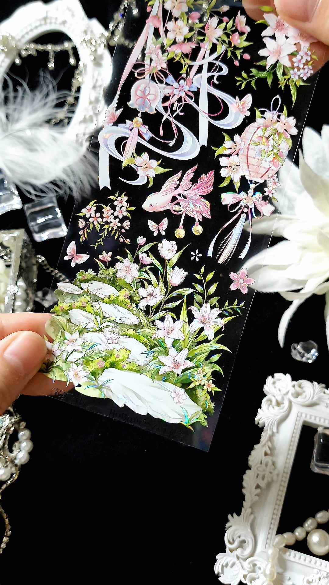BOBO FISH Dancing Cherry Blossoms PET Tape 5m