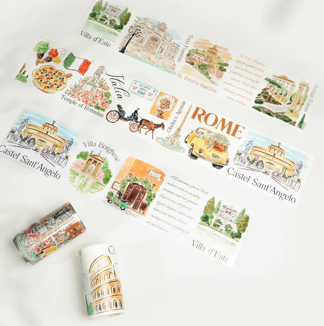 THE WASHI TAPE SHOP Rome Chapter PET Washi Tape (5m) - TARLBS