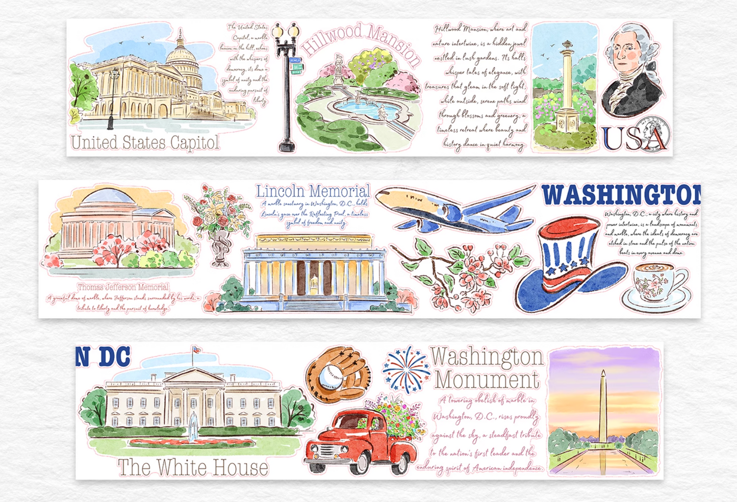 THE WASHI TAPE SHOP Washington Chapter PET Washi Tape (5m) - TARLBS