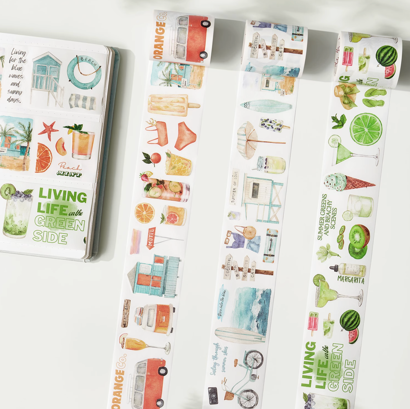 THE WASHI TAPE SHOP Summer Seaside Washi Tape(3 Rolls × 5m)