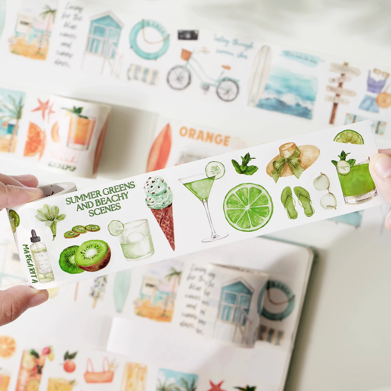 THE WASHI TAPE SHOP Summer Seaside Washi Tape(3 Rolls × 5m)
