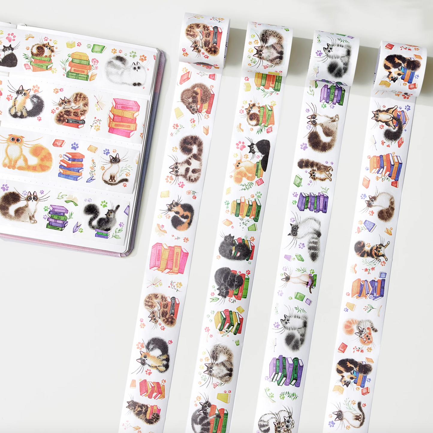 THE WASHI TAPE SHOP 키티의 게임 초대장 와시 테이프 세트 (4롤 × 5m)