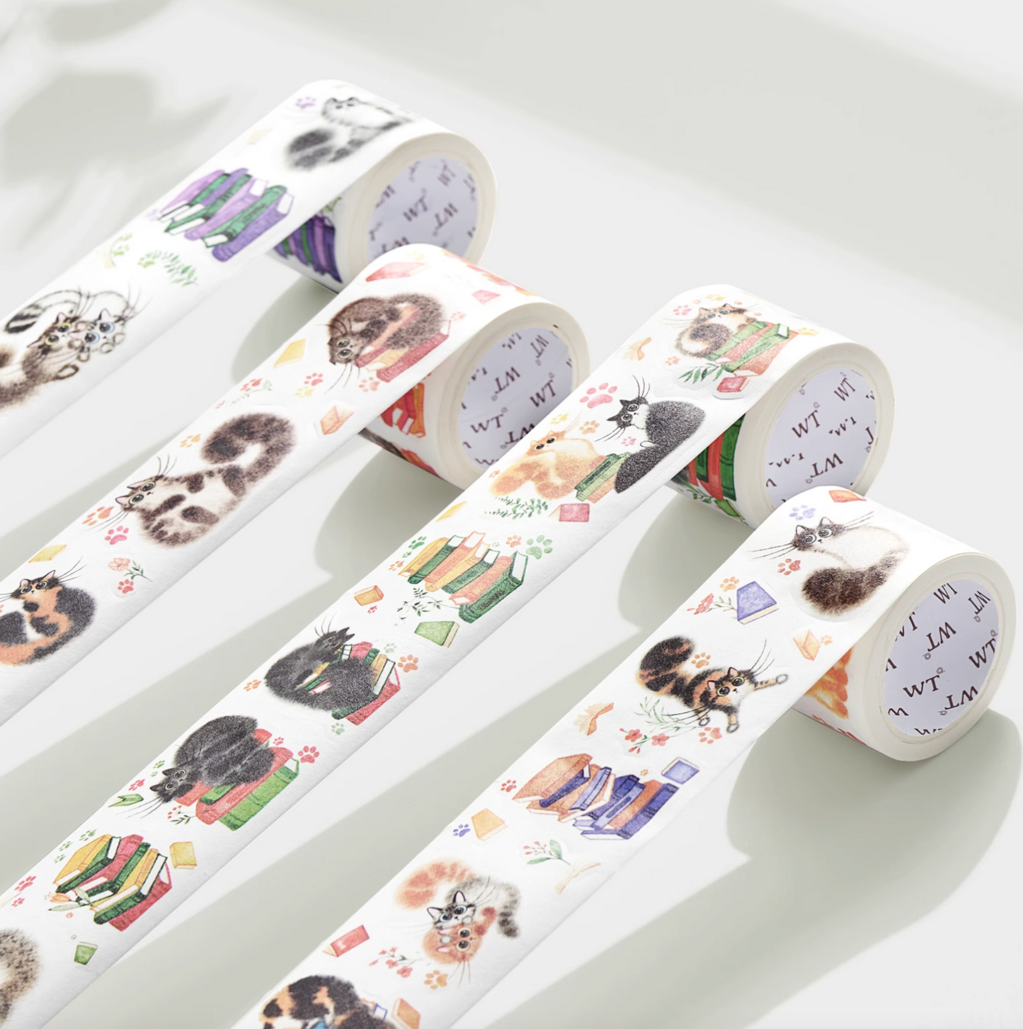 THE WASHI TAPE SHOP 키티의 게임 초대장 와시 테이프 세트 (4롤 × 5m)