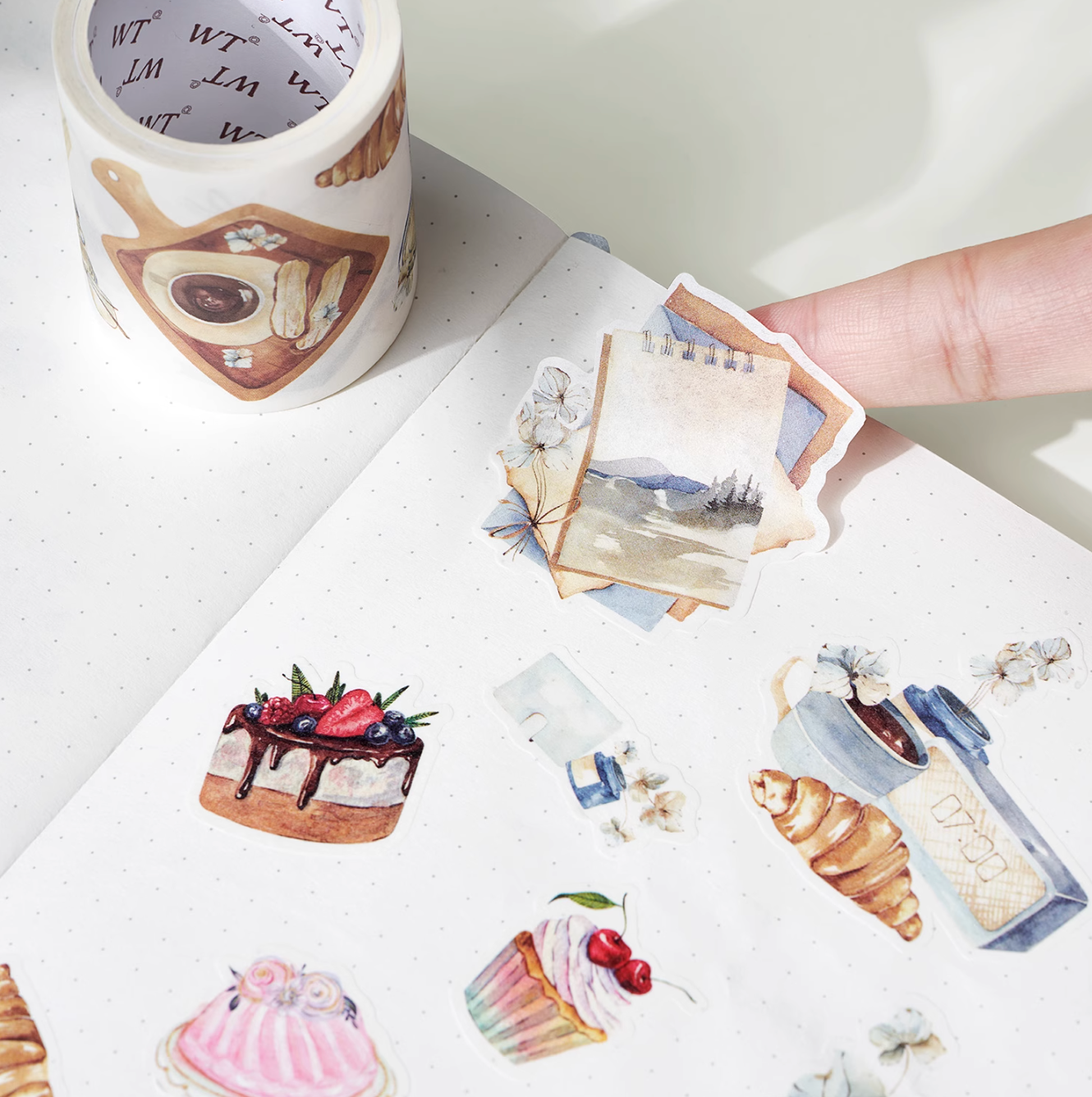 THE WASHI TAPE SHOP Brownie Moment Washi Tape Set (5m × 3 Rolls)