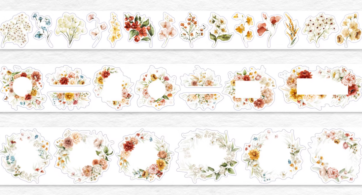 THE WASHI TAPE SHOP Blooming Whispers Washi Tape Set (5m x 3 rolls)