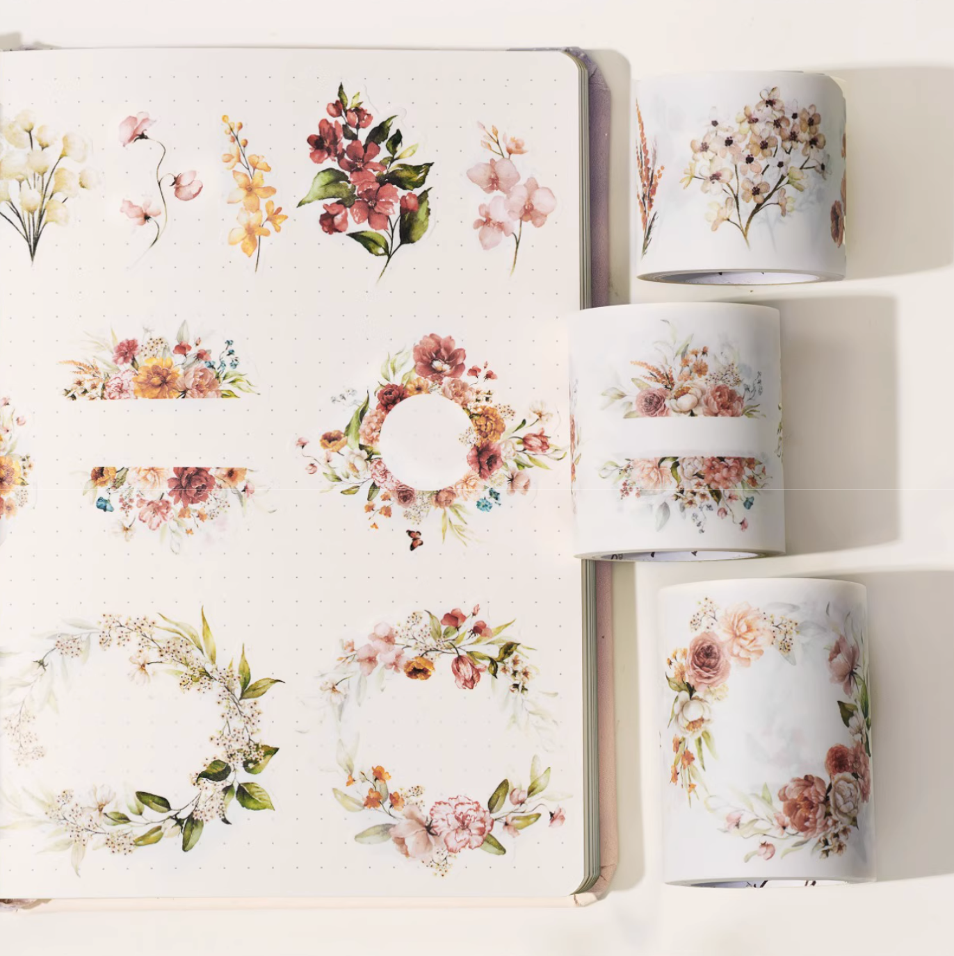 THE WASHI TAPE SHOP Blooming Whispers Washi Tape Set (5m x 3 rolls)