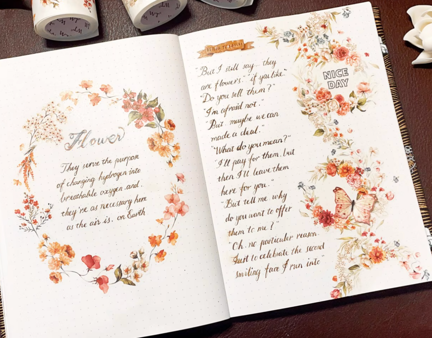 THE WASHI TAPE SHOP Blooming Whispers Washi Tape Set (5m x 3 rolls)