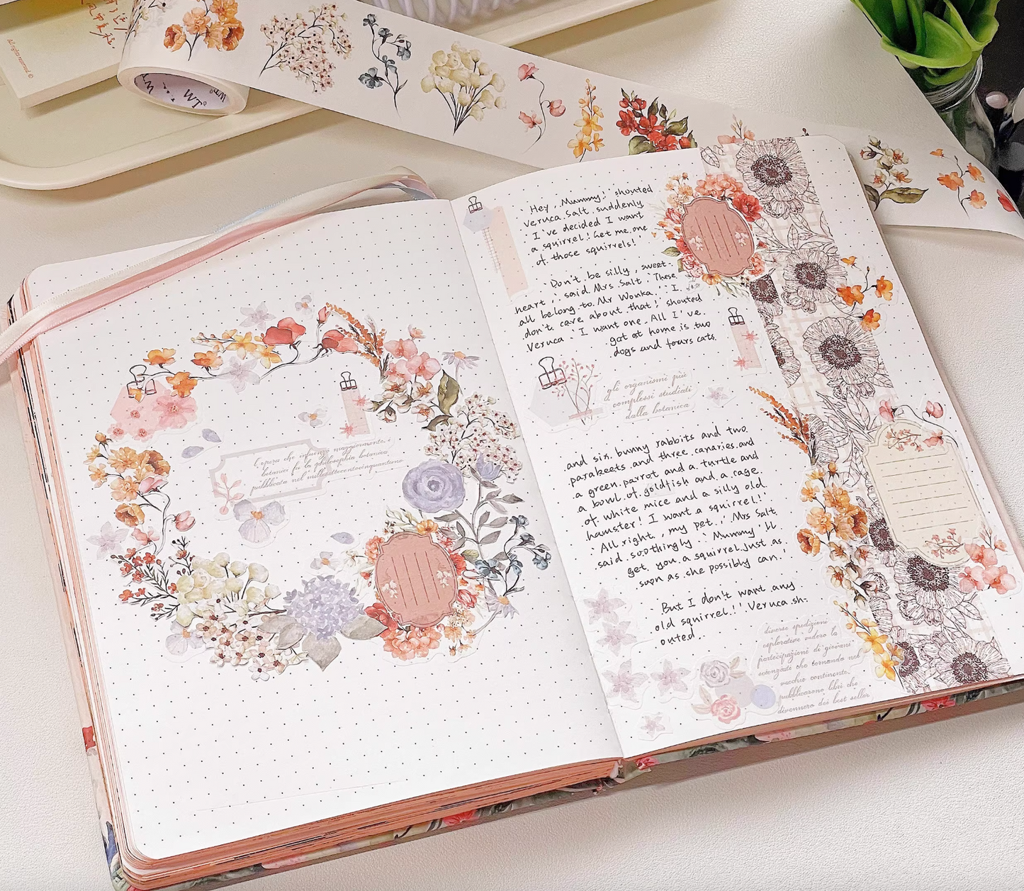 THE WASHI TAPE SHOP Blooming Whispers Washi Tape Set (5m x 3 rolls)