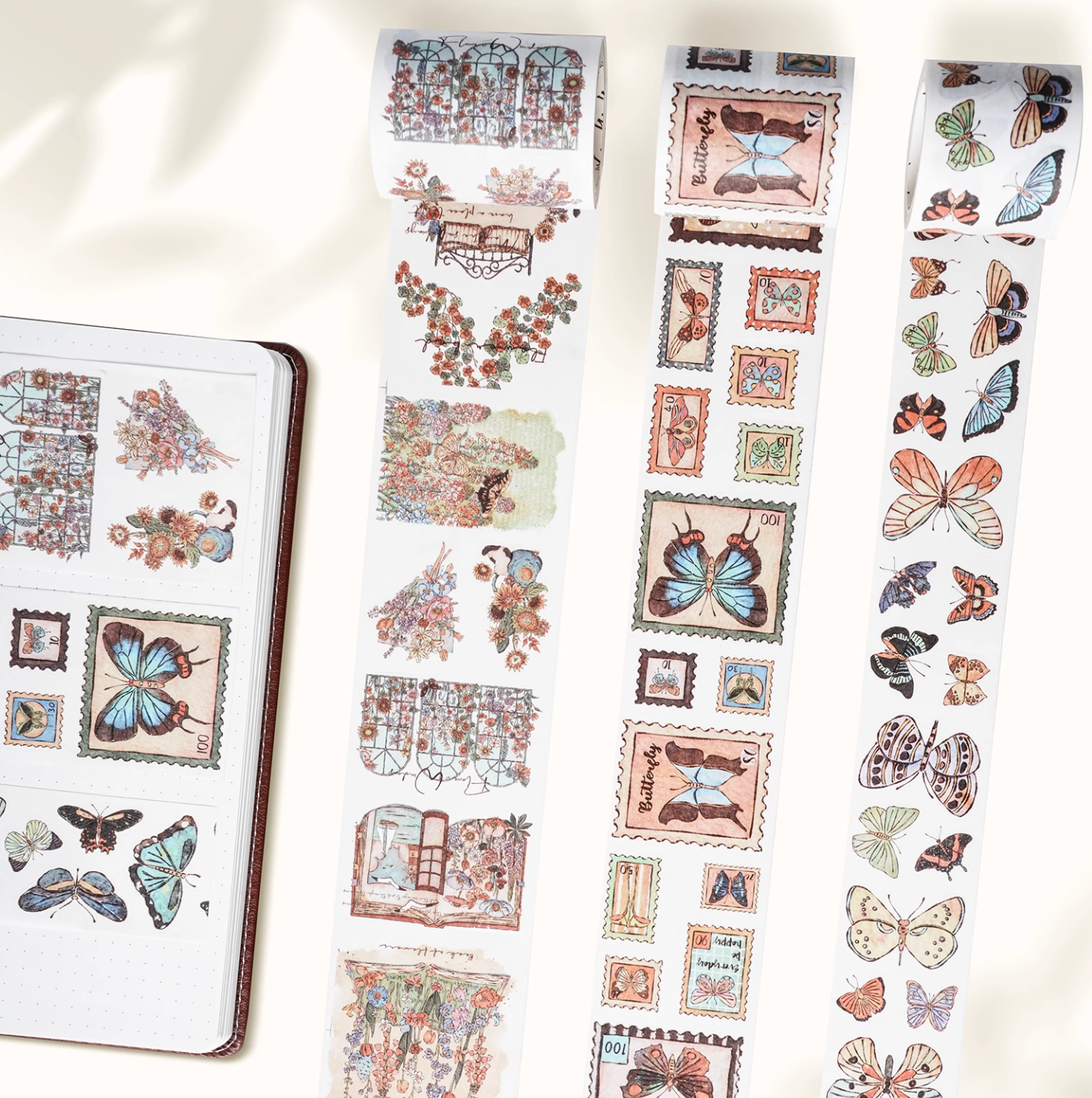 THE WASHI TAPE SHOP Tiny Butterfly Dreams Washi Tape Set (5m x 3 rolls)