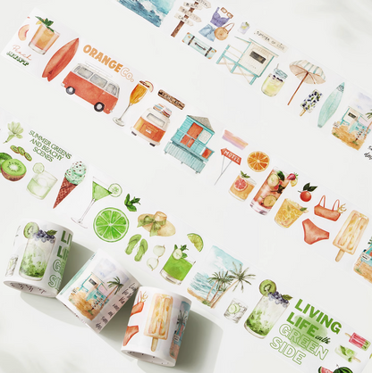 THE WASHI TAPE SHOP Summer Seaside Washi Tape(3 Rolls × 5m)