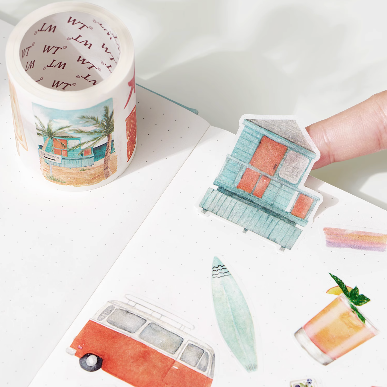 THE WASHI TAPE SHOP Summer Seaside Washi Tape(3 Rolls × 5m)
