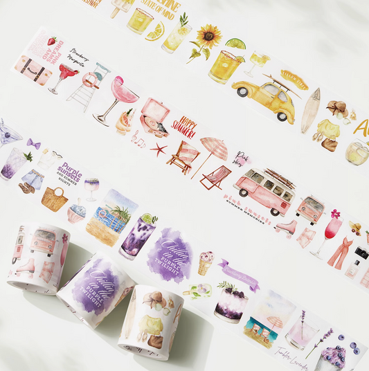 THE WASHI TAPE SHOP Beach Party Washi Tape(3 Rolls x 5m)