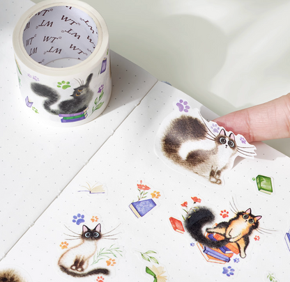 THE WASHI TAPE SHOP 키티의 게임 초대장 와시 테이프 세트 (4롤 × 5m)