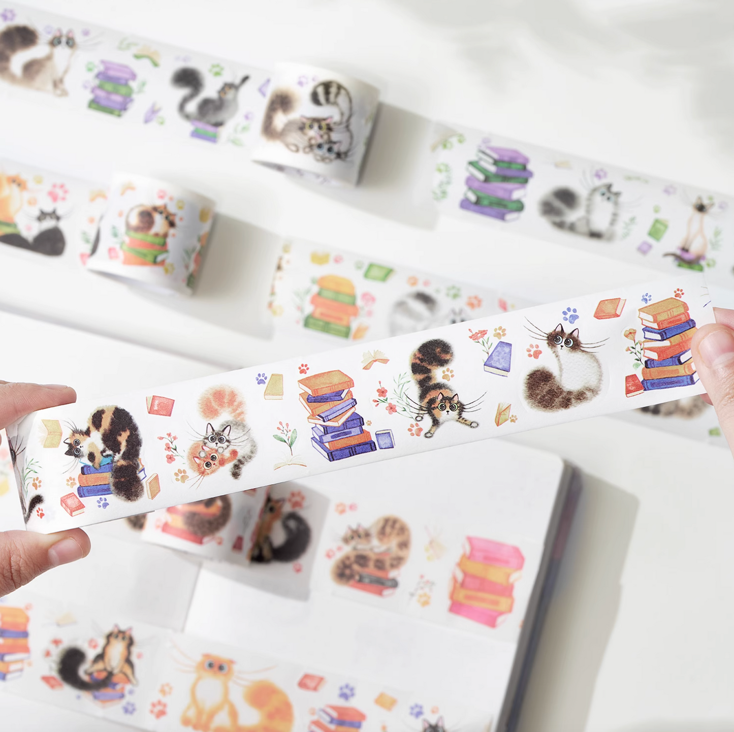 THE WASHI TAPE SHOP 키티의 게임 초대장 와시 테이프 세트 (4롤 × 5m)