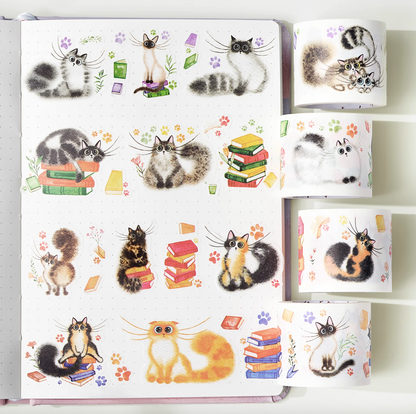 THE WASHI TAPE SHOP 키티의 게임 초대장 와시 테이프 세트 (4롤 × 5m)