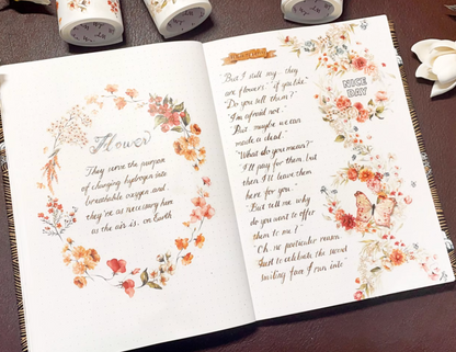 THE WASHI TAPE SHOP Blooming Whispers Washi Tape Set (5m x 3 rolls)