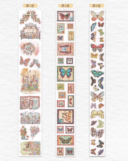 THE WASHI TAPE SHOP Tiny Butterfly Dreams Washi Tape Set (5m x 3 rolls)