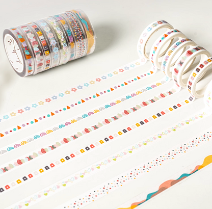 THE WASHI TAPE SHOP Colors Speak PET Washi Tape  (8 Rolls x 5m )