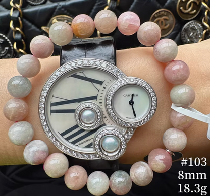 Watermelon Tourmaline Bracelet｜WANAVI Natural Crystal Collector's Bracelet, Designer Energy Jewelry