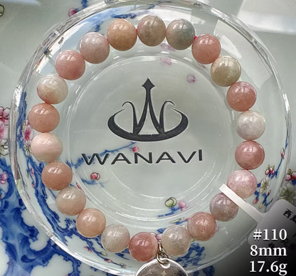 Watermelon Tourmaline Bracelet｜WANAVI Natural Crystal Collector's Bracelet, Designer Energy Jewelry