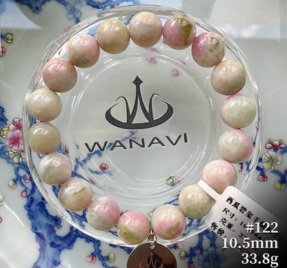Watermelon Tourmaline Bracelet｜WANAVI Natural Crystal Collector's Bracelet, Designer Energy Jewelry