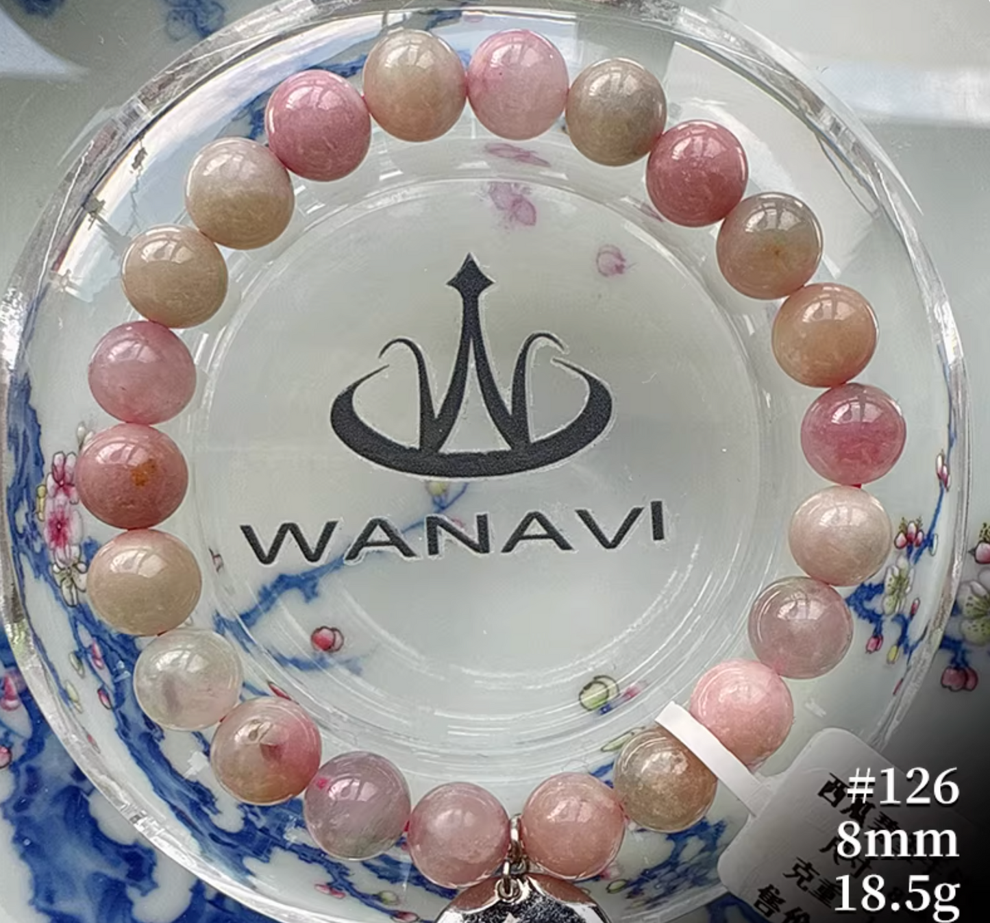 Watermelon Tourmaline Bracelet｜WANAVI Natural Crystal Collector's Bracelet, Designer Energy Jewelry