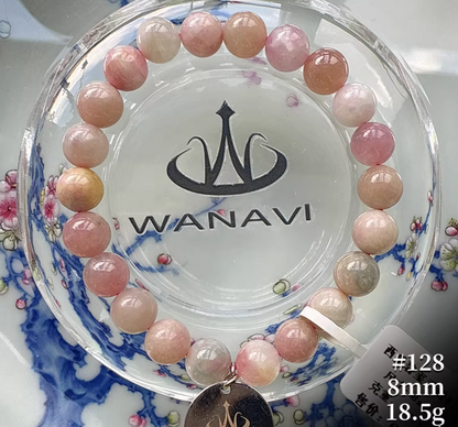 Watermelon Tourmaline Bracelet｜WANAVI Natural Crystal Collector's Bracelet, Designer Energy Jewelry