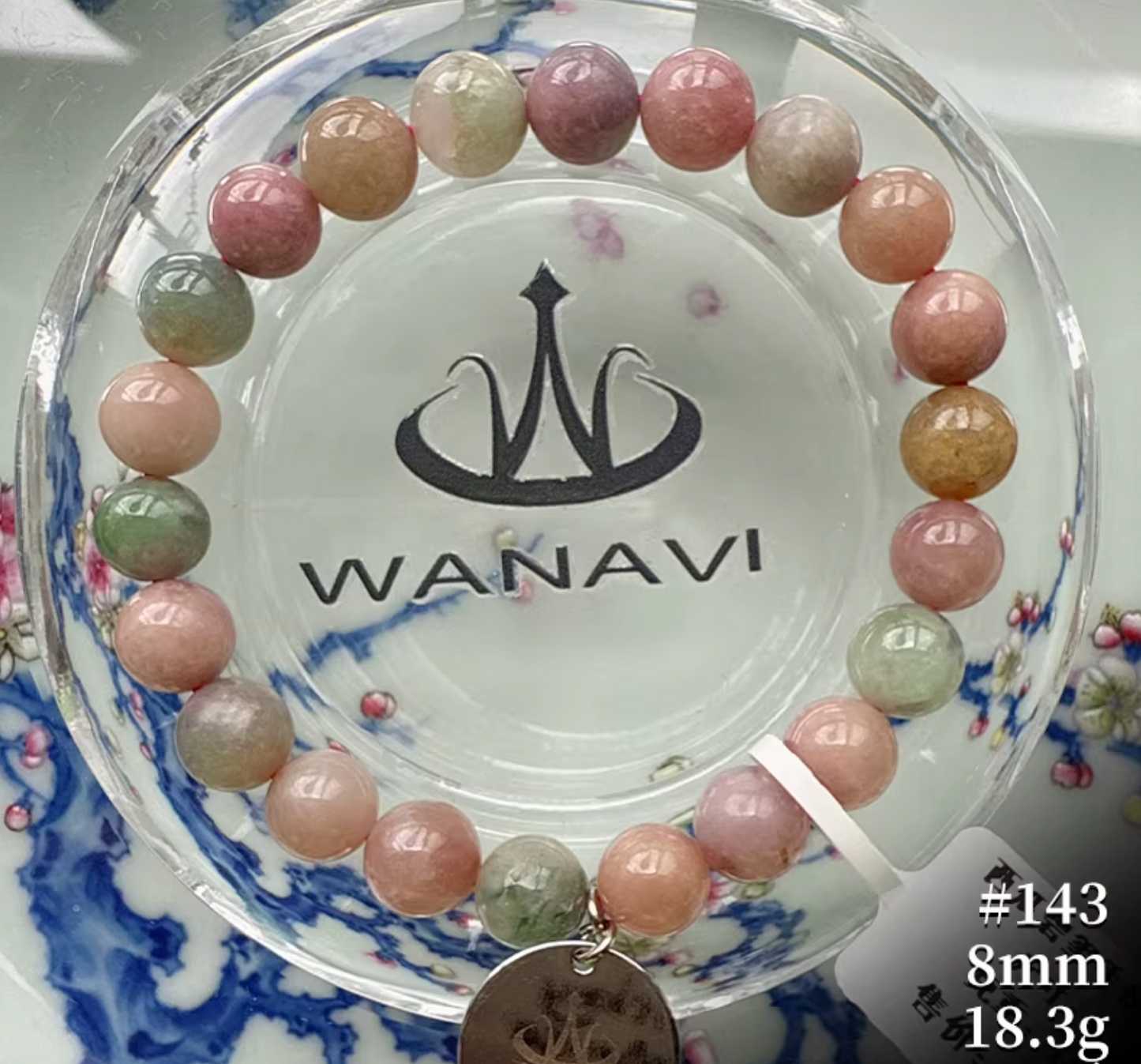 Watermelon Tourmaline Bracelet｜WANAVI Natural Crystal Collector's Bracelet, Designer Energy Jewelry