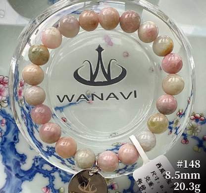 Watermelon Tourmaline Bracelet｜WANAVI Natural Crystal Collector's Bracelet, Designer Energy Jewelry