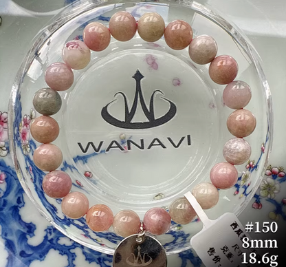 Watermelon Tourmaline Bracelet｜WANAVI Natural Crystal Collector's Bracelet, Designer Energy Jewelry