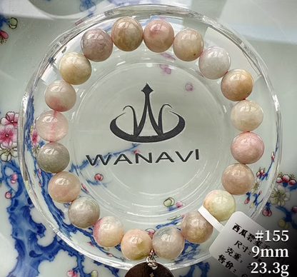 Watermelon Tourmaline Bracelet｜WANAVI Natural Crystal Collector's Bracelet, Designer Energy Jewelry