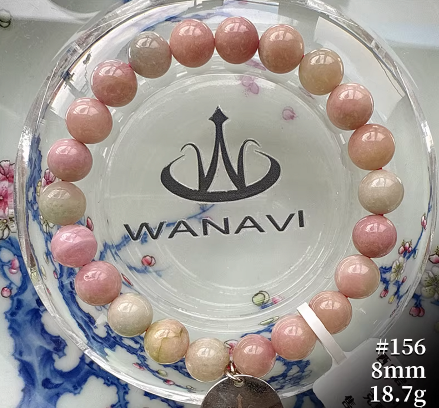 Watermelon Tourmaline Bracelet｜WANAVI Natural Crystal Collector's Bracelet, Designer Energy Jewelry