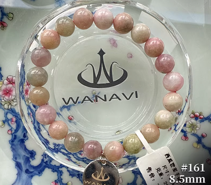 Watermelon Tourmaline Bracelet｜WANAVI Natural Crystal Collector's Bracelet, Designer Energy Jewelry
