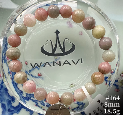 Watermelon Tourmaline Bracelet｜WANAVI Natural Crystal Collector's Bracelet, Designer Energy Jewelry