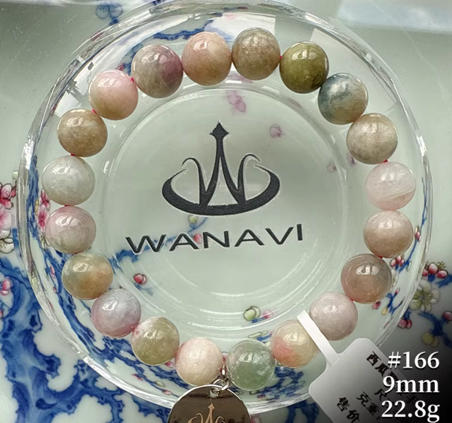 Watermelon Tourmaline Bracelet｜WANAVI Natural Crystal Collector's Bracelet, Designer Energy Jewelry