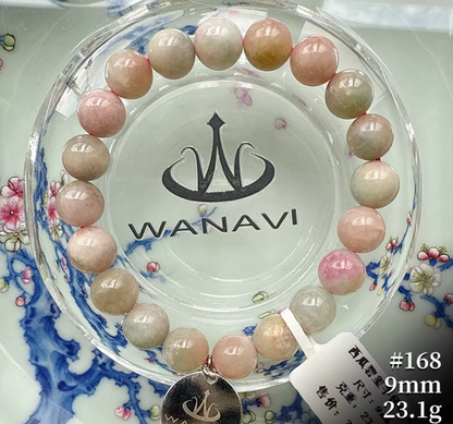 Watermelon Tourmaline Bracelet｜WANAVI Natural Crystal Collector's Bracelet, Designer Energy Jewelry