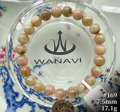 Watermelon Tourmaline Bracelet｜WANAVI Natural Crystal Collector's Bracelet, Designer Energy Jewelry