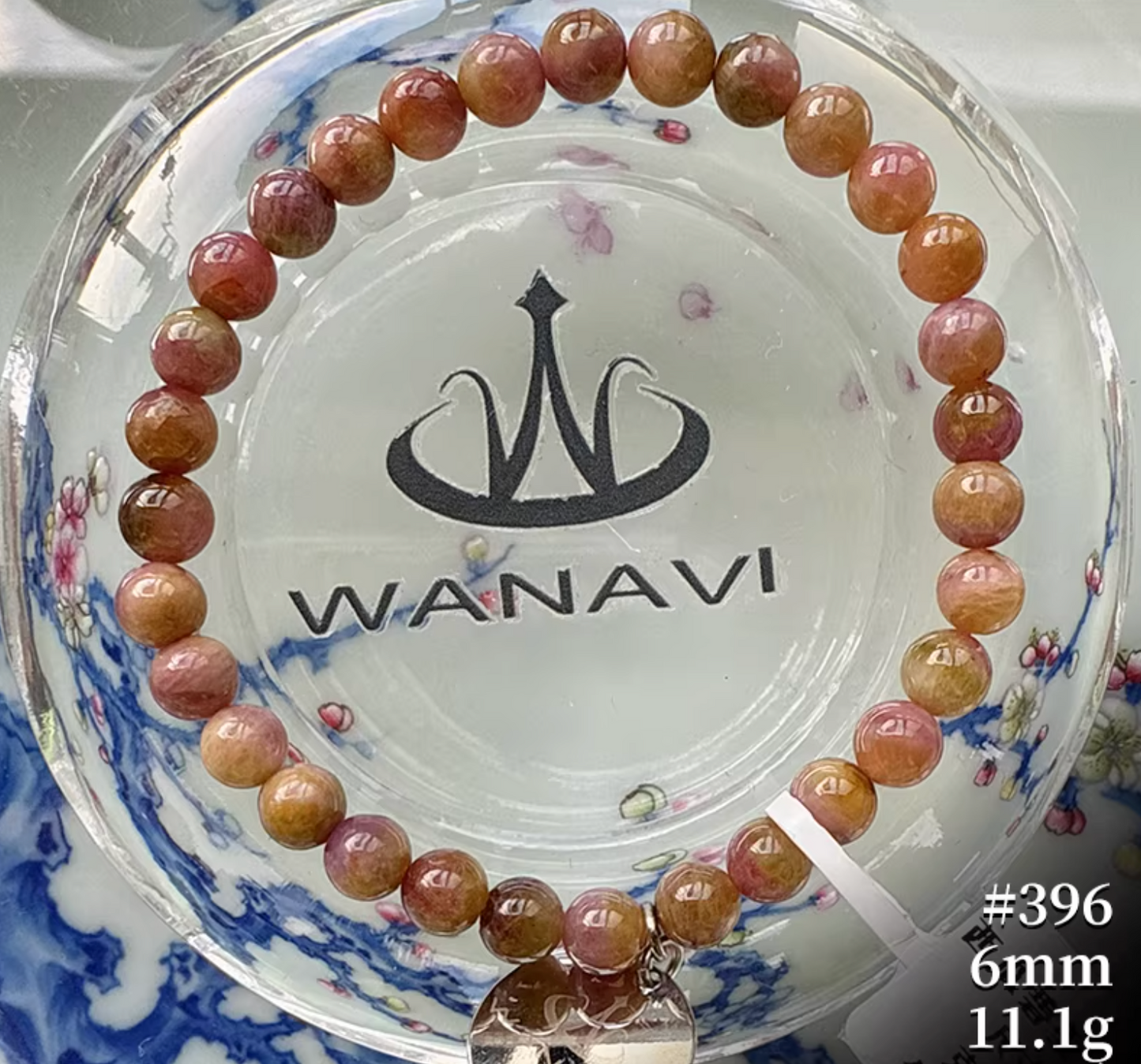 Watermelon Tourmaline Bracelet｜WANAVI Natural Crystal Collector's Bracelet, Designer Energy Jewelry
