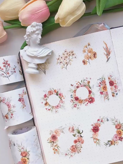 THE WASHI TAPE SHOP Blooming Whispers Washi Tape Set (5m x 3 rolls)
